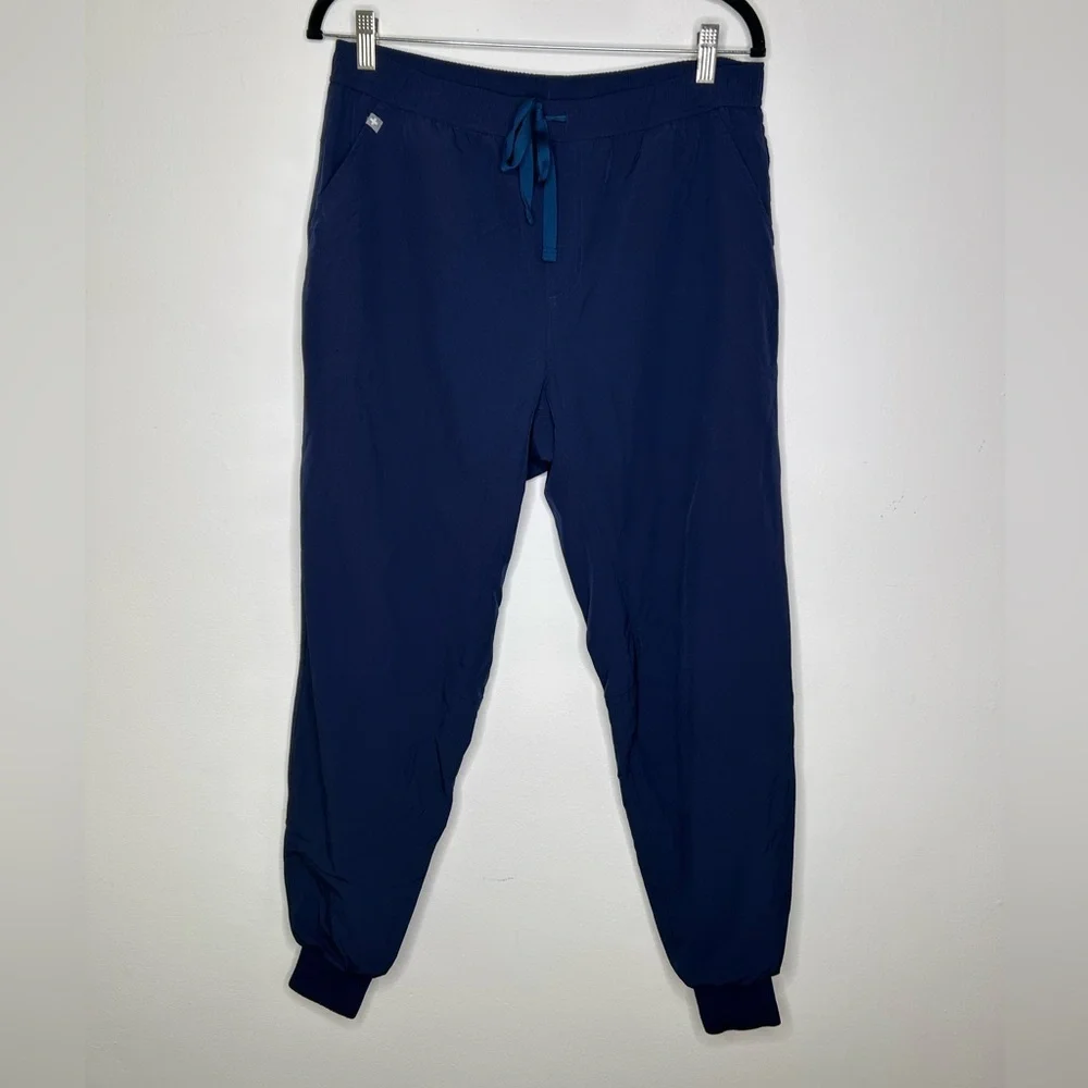 Figs Tansen FREEx Lined Jogger Scrub Pants Navy Size Medium